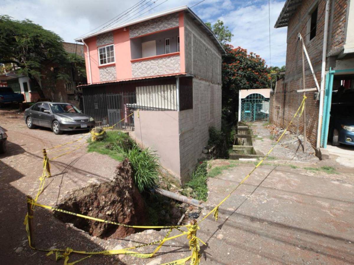 Colapsos y deslizamientos dejan estragos en el Distrito Central tras intensas lluvias