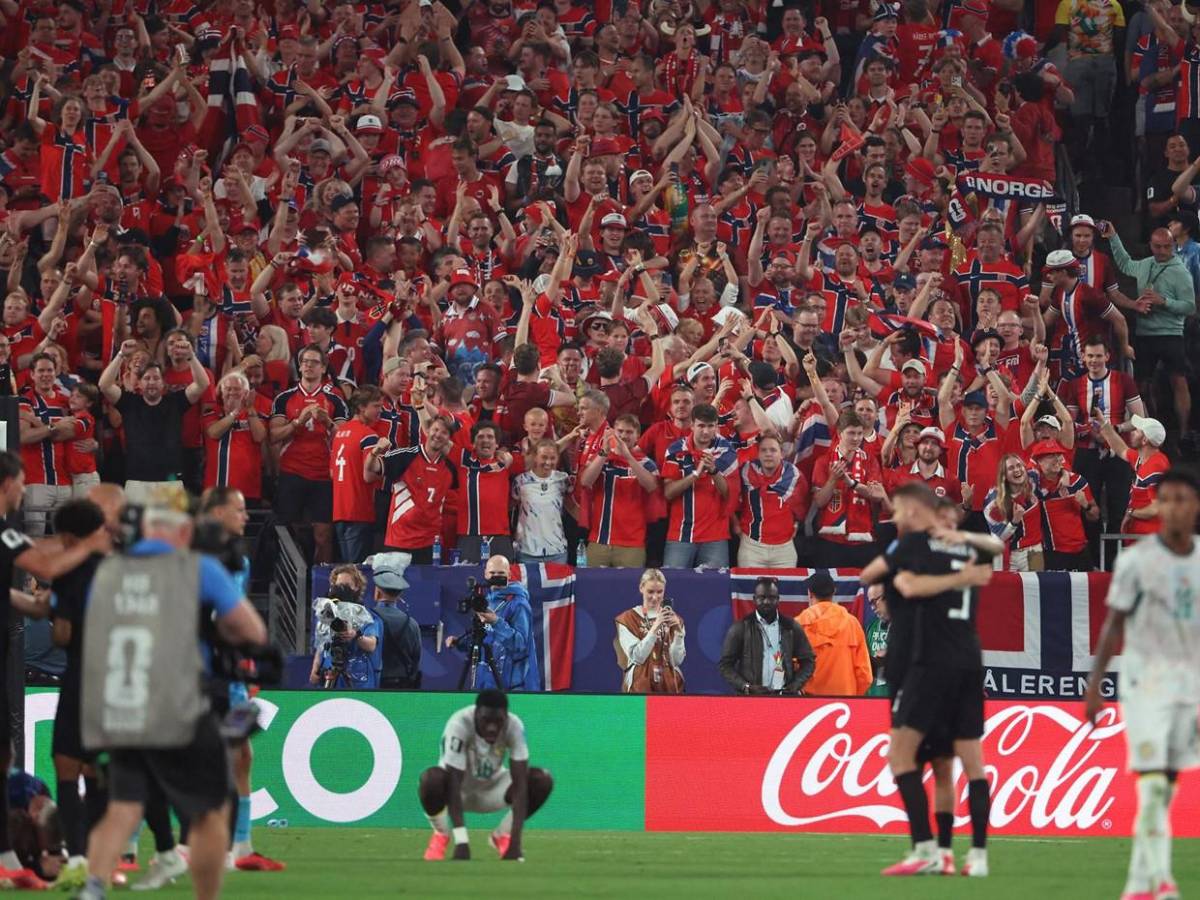 La celebración de Noruega al clasificar, tras 28 años sin jugar una Copa del Mundo