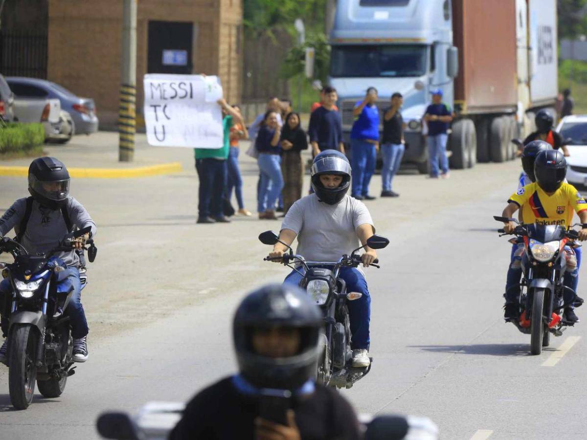 Locura total en Honduras: así fue el recibimiento multitudinario a Messi en San Pedro Sula