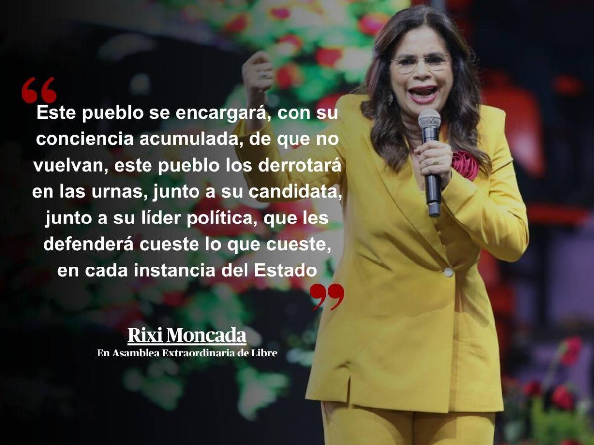 “Soy del pueblo, soy justicia”: 33 frases de Rixi Moncada en asamblea de Libre rumbo a las generales “Soy del pueblo, soy justicia”: 33 frases de Rixi Moncada en asamblea de Libre rumbo a las generales