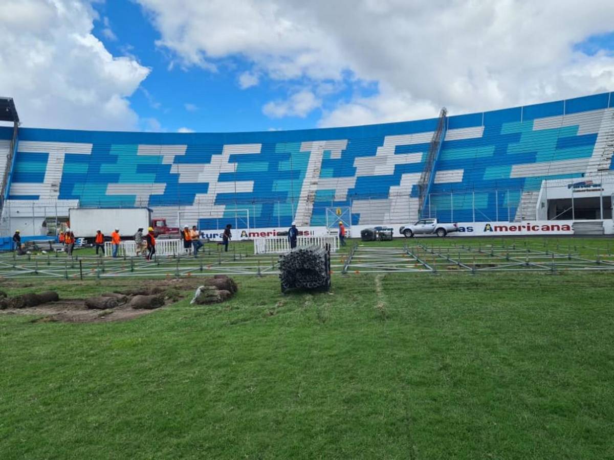 Las obras avanzan para tenerlo todo lista en el Nacional para este martes.