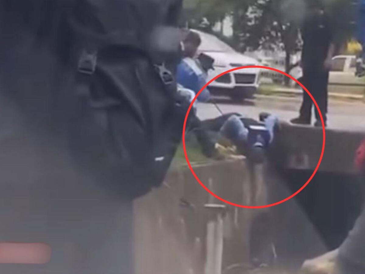 Cuadro a cuadro: captan momento donde inspector Kevin Pérez rescata al niño Miguel Umaña