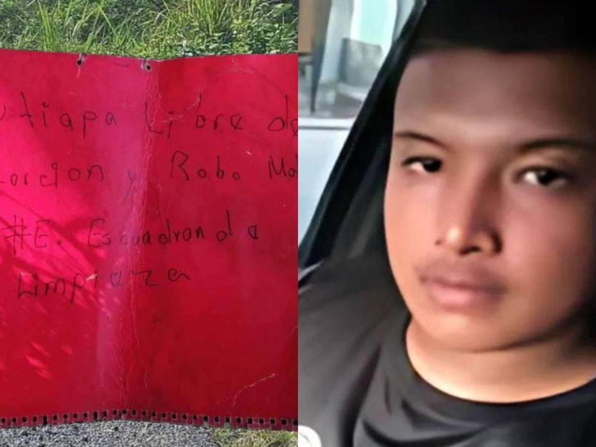 Con un rótulo y maniatado, así fue encontrado Brayan Cano en Jutiapa, Atlántida Con un rótulo y maniatado, así fue encontrado Brayan Cano en Jutiapa, Atlántida