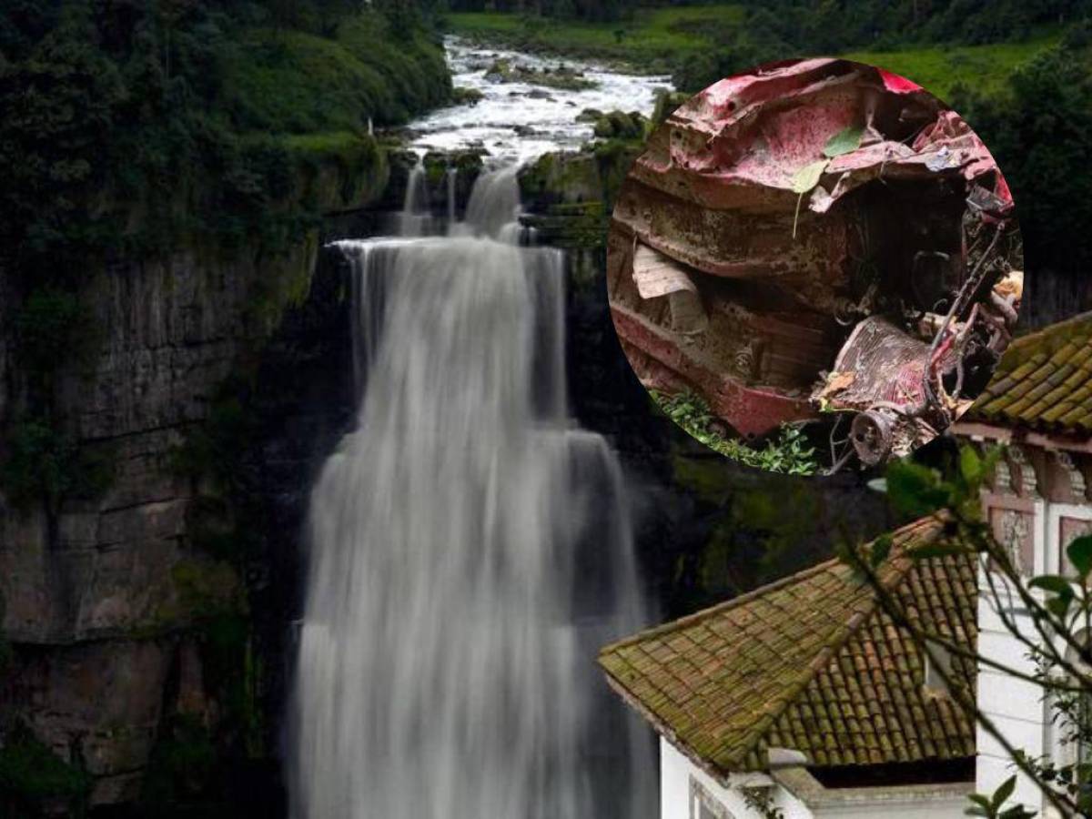 Mueren dos personas al caer a bordo de vehículo en cascada el Salto de Tequendama, Colombia