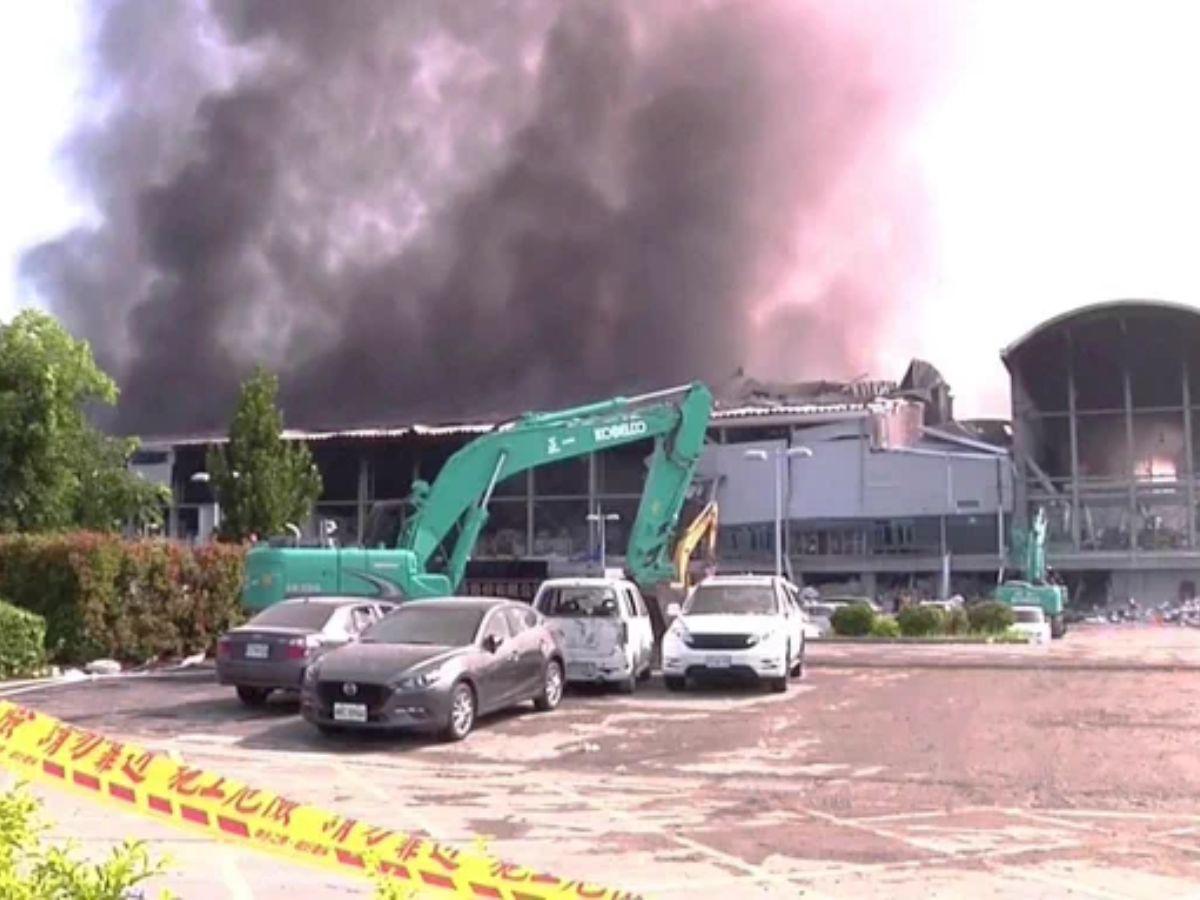Seis muertos y más de 100 heridos en incendio de una fábrica de pelotas de golf en Taiwán