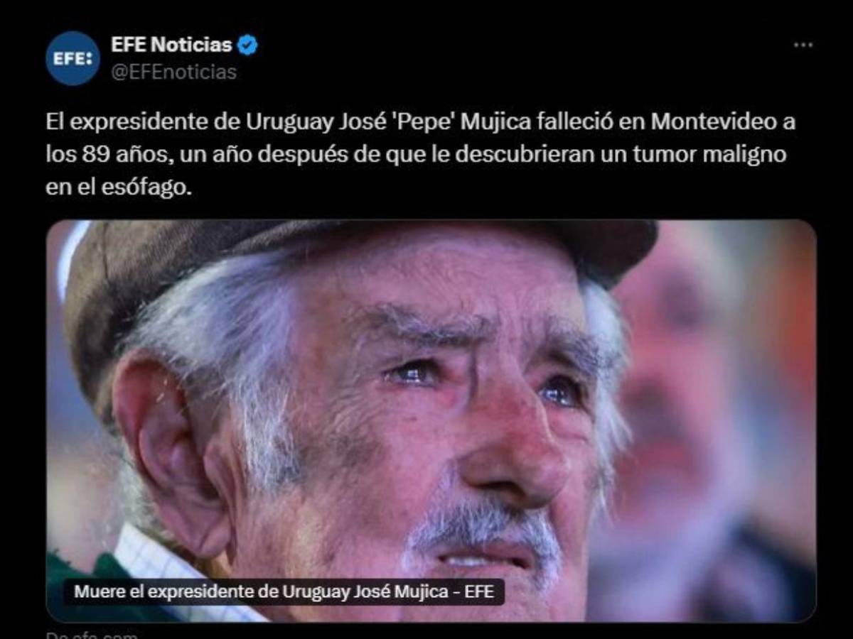 Así informa el mundo la muerte de Pepe Mujica, expresidente de Uruguay