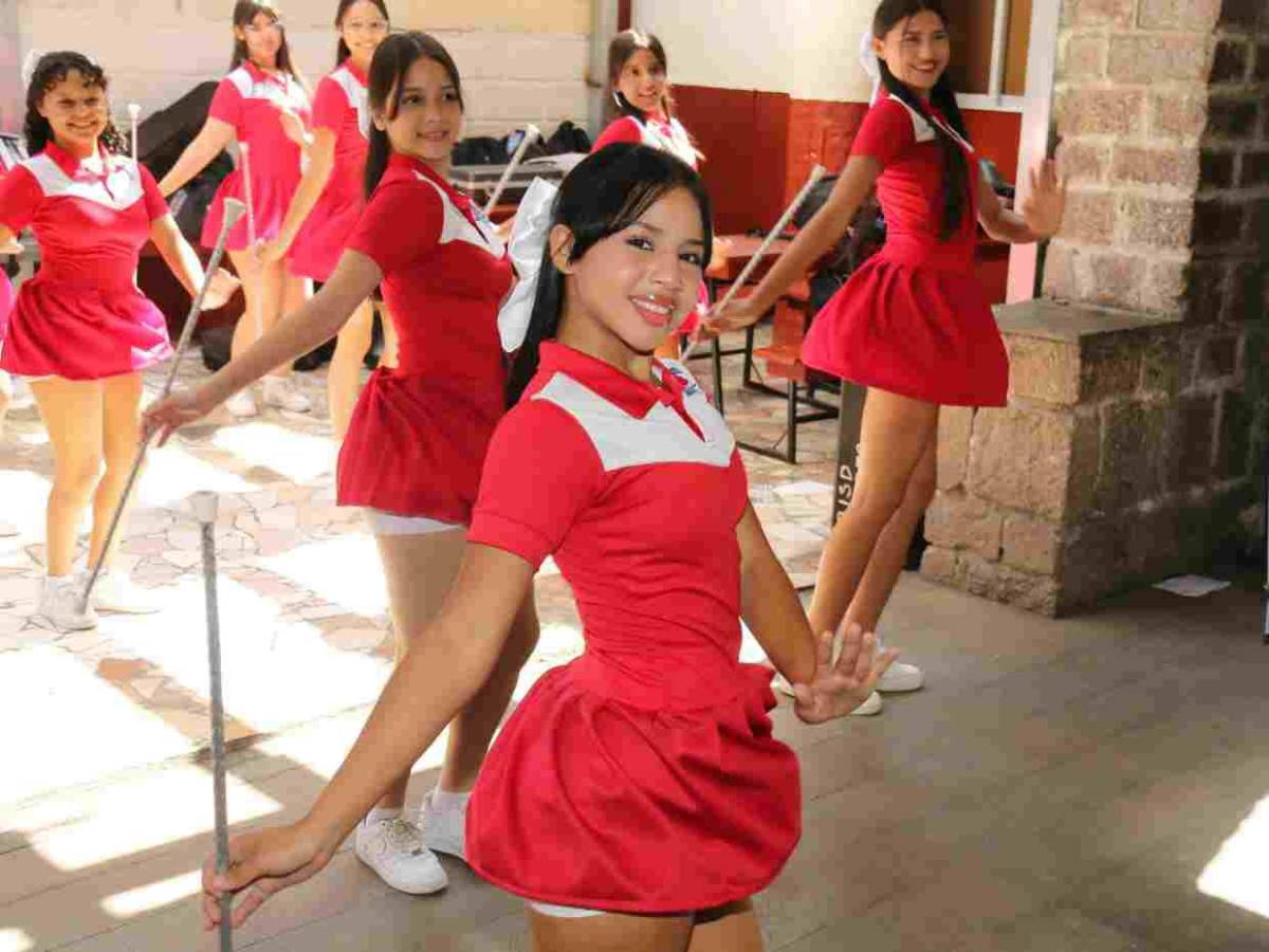 ¿Cómo está integrado el cuadro de palillonas del Liceo San Juan para los desfiles 2025?