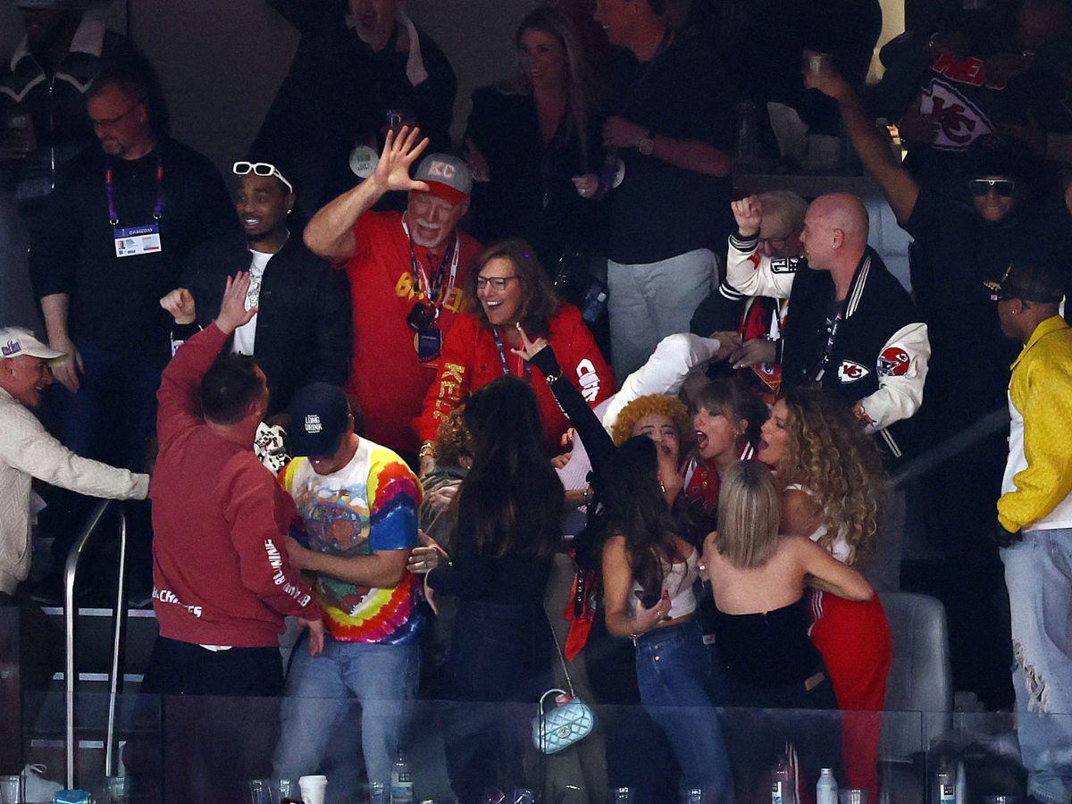 ¡En shock! Así celebró Taylor Swift la victoria de los Chiefs en el Super Bowl
