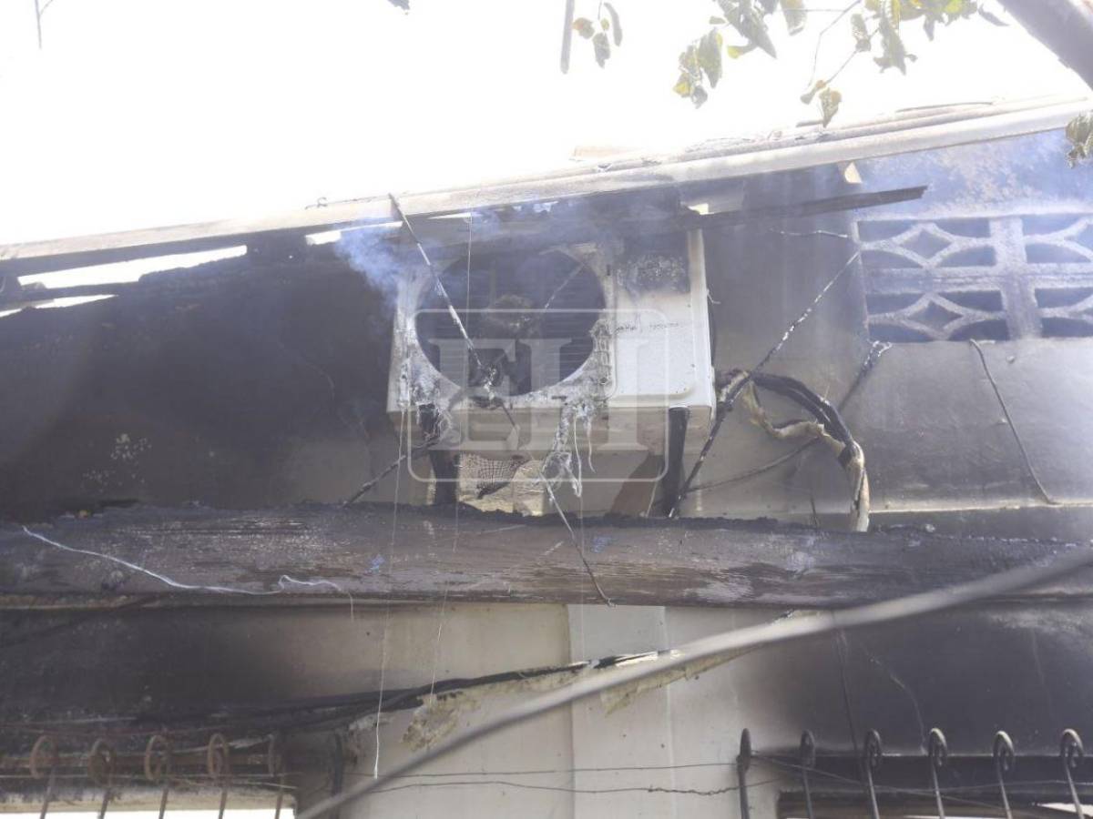 En cenizas: así quedó una casa en San Pedro Sula tras voraz incendio