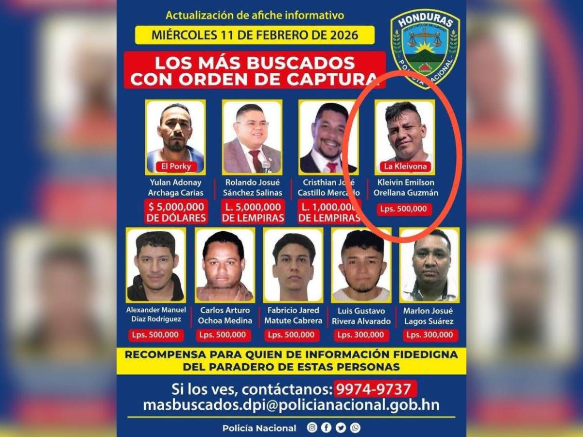Era uno de los 10 hombres más buscados en Honduras: historial delictivo de Kleivin Orellana