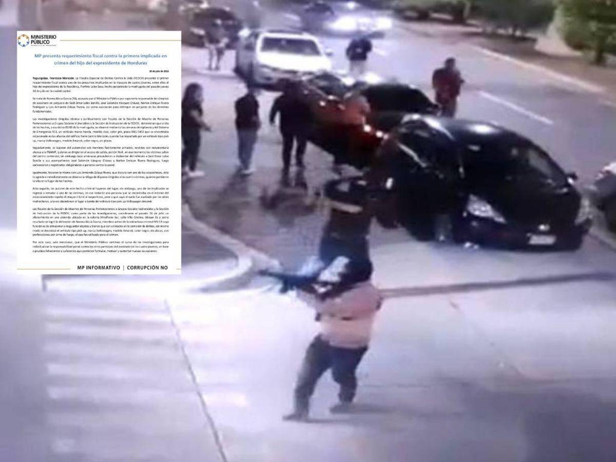 Presentan requerimiento fiscal contra mujer implicada en masacre donde murió Said Lobo y otros tres jóvenes