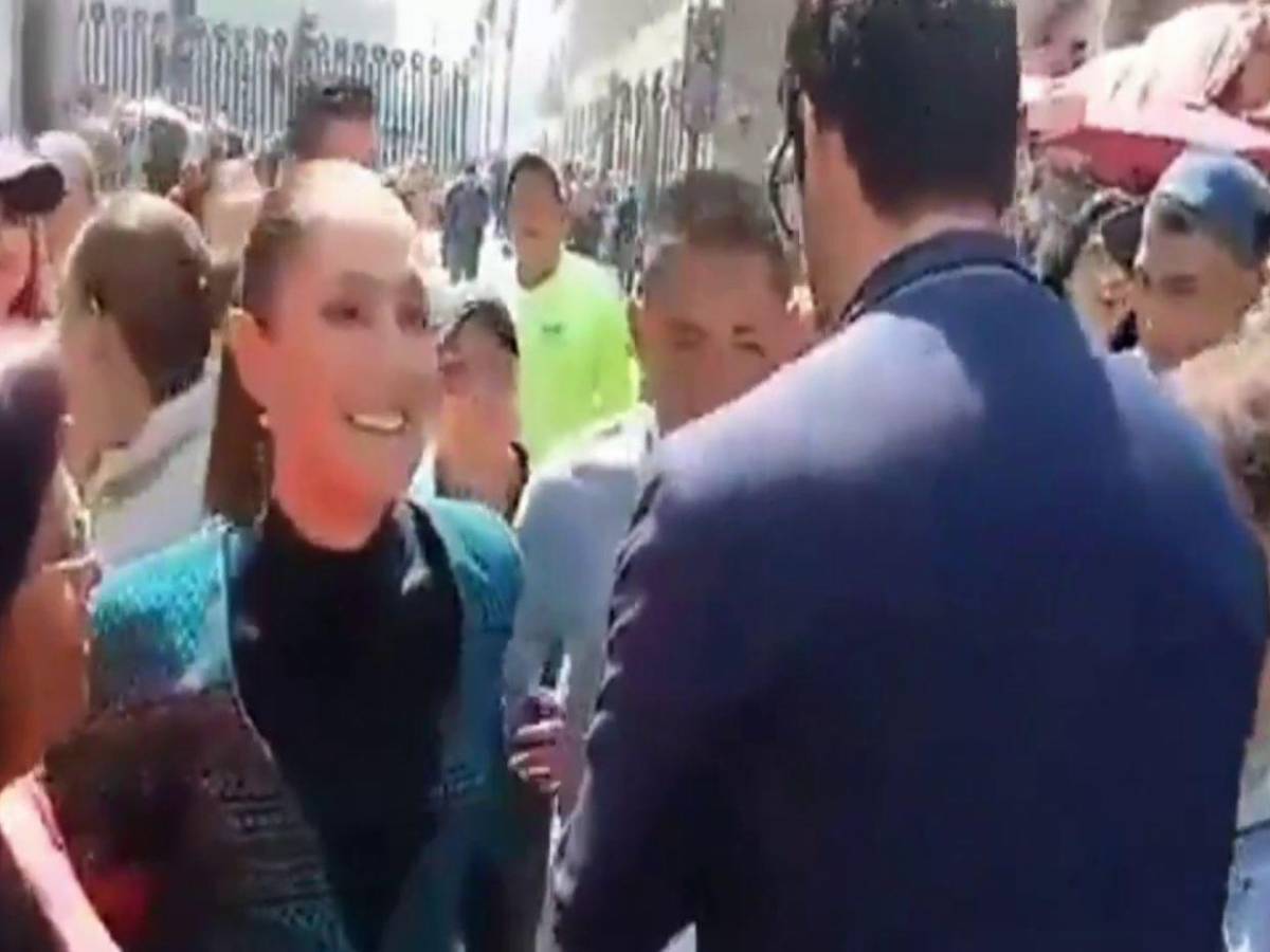 Un hombre acosó y tocó a Sheinbaum durante un recorrido en Ciudad de México