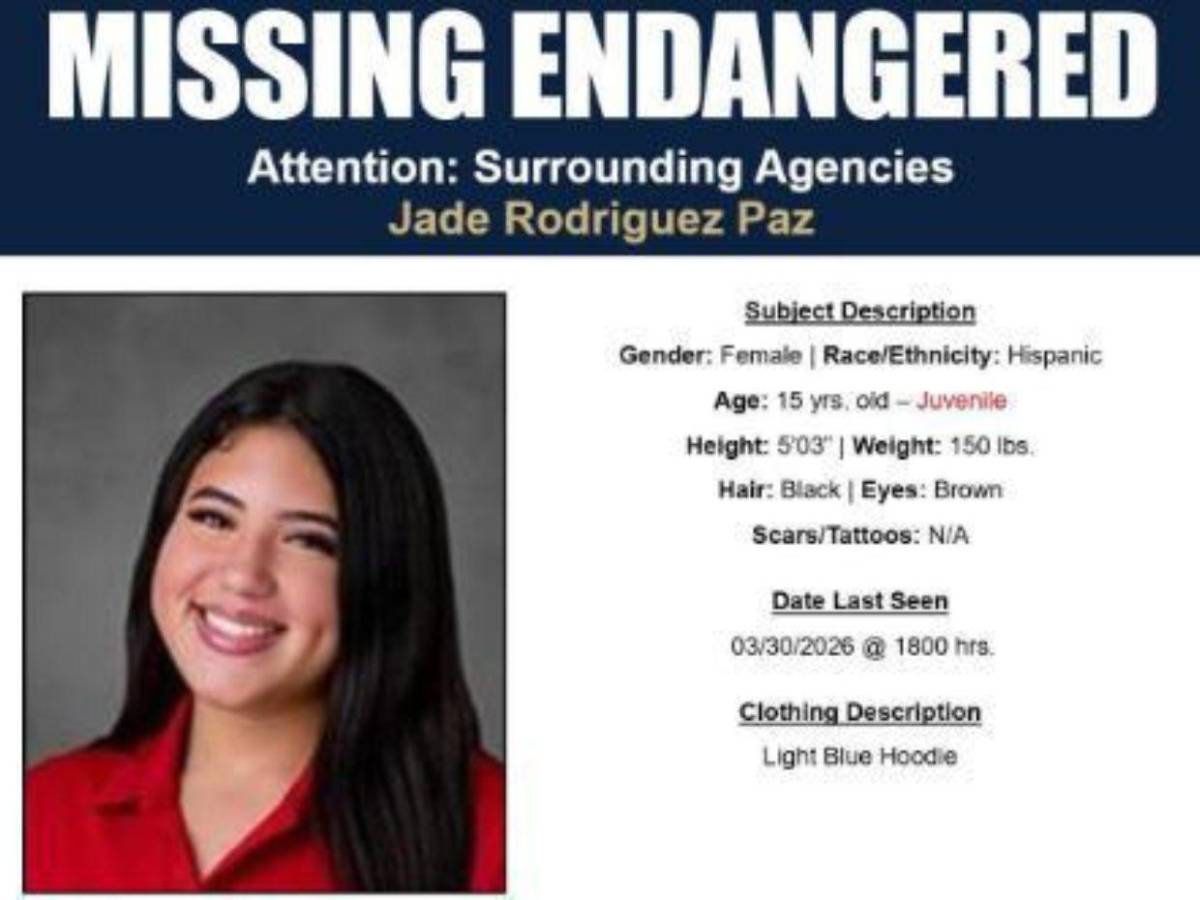 Angustia por Jade Rodríguez Paz, quinceañera hondureña desaparecida en Florida