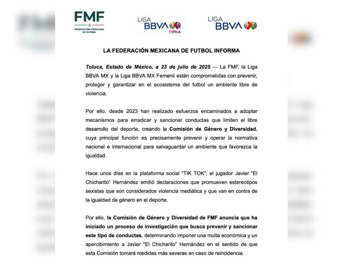 ¿Está bien de la cabeza? Chicharito Hernández en líos en México por comentarios sexistas