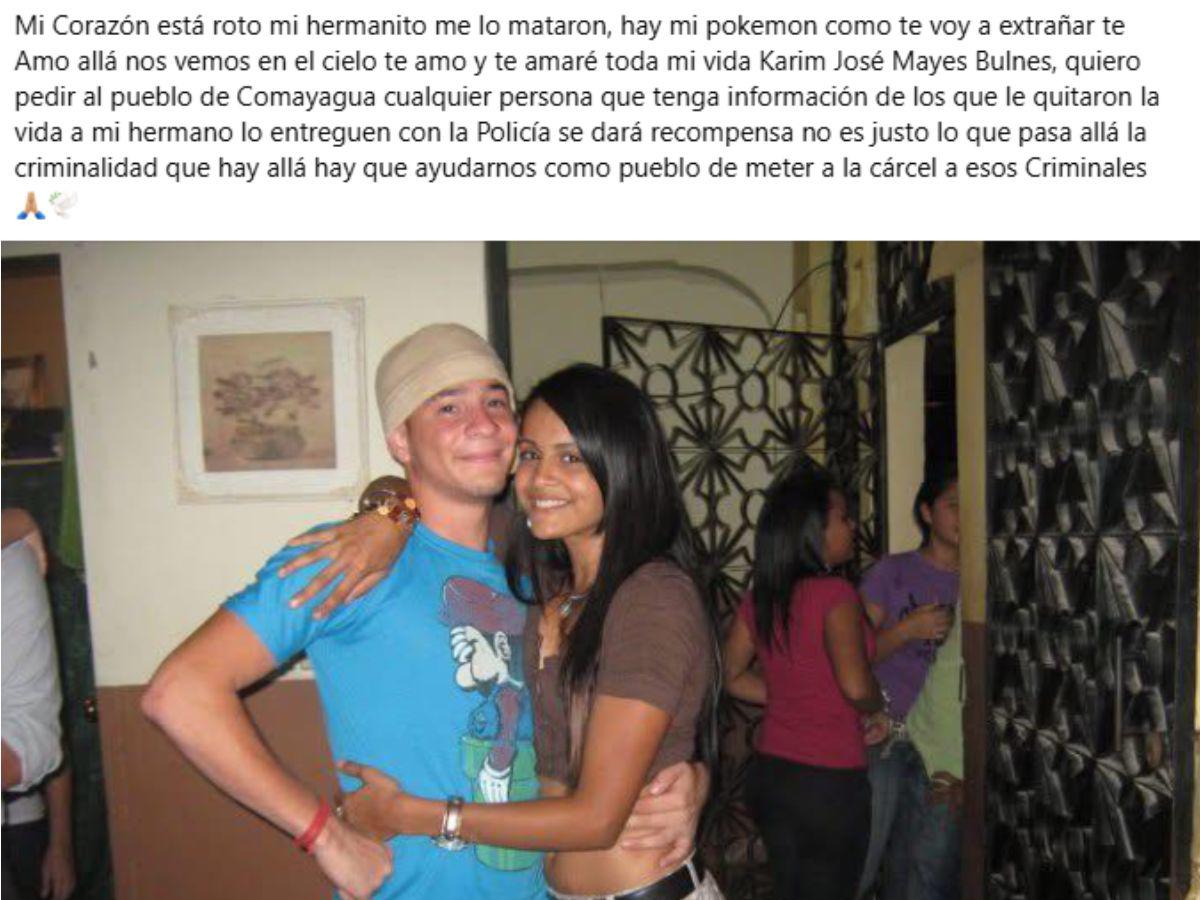 Te amaré toda mi vida: mensaje de hermana de Karim Mayes, chef asesinado en Comayagua