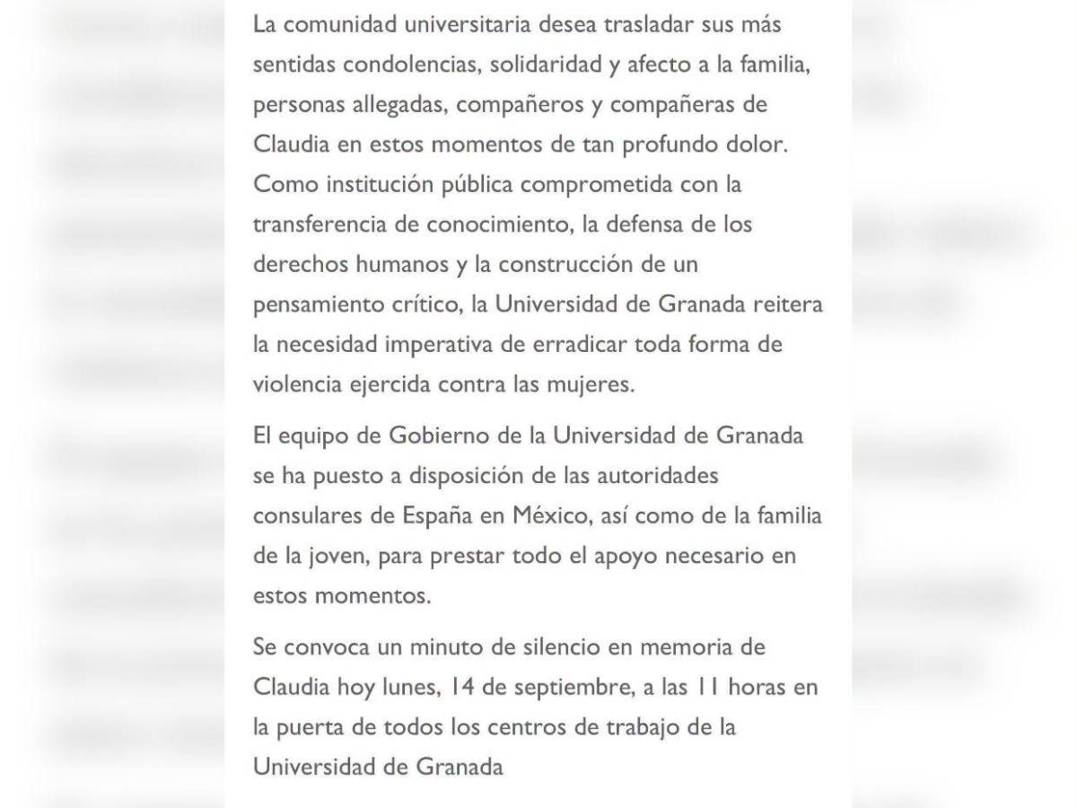 Duelo y un minuto de silencio en España tras el asesinato de estudiante en México