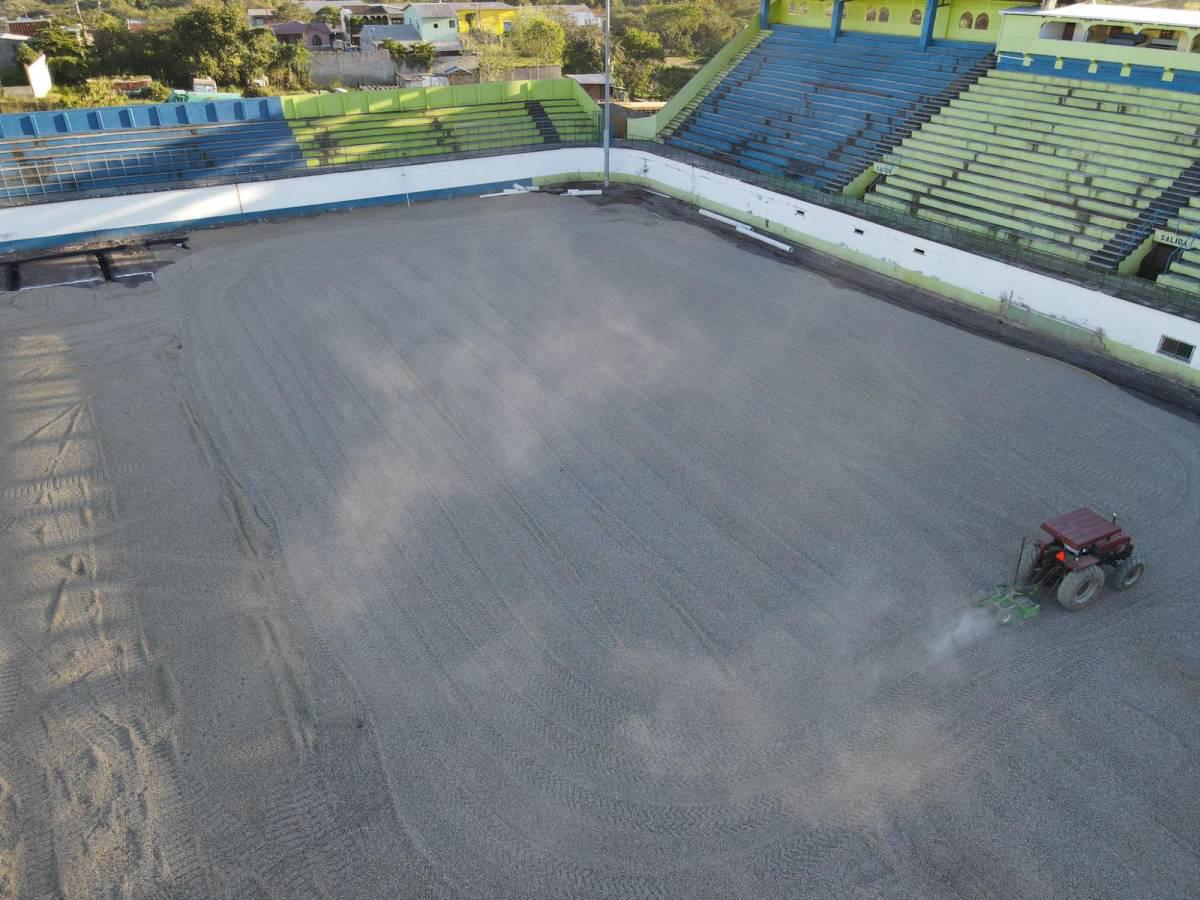 Así avanzan los trabajos de renovación en el estadio Juan Ramón Brevé: Será una belleza