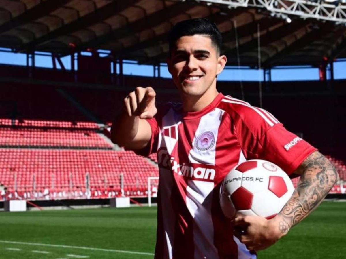 Luis Palma y la especial razón por la que usará el 50 en camisa del Olympiacos