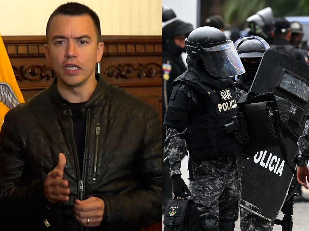 Presidente de Ecuador enfrenta primera crisis por ataques del narcotráfico