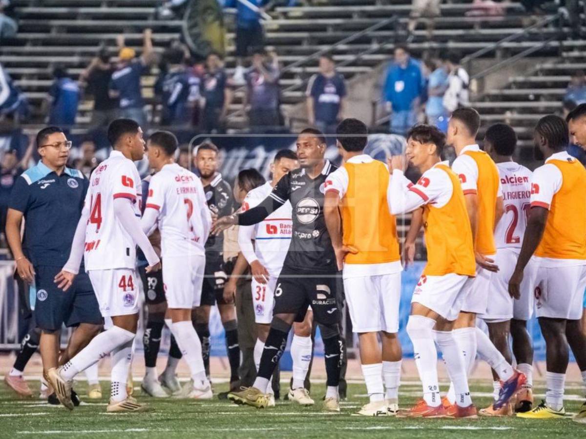 Fotos: Jugadores de Motagua y Olimpia protagonizan zafarrancho en EE UU