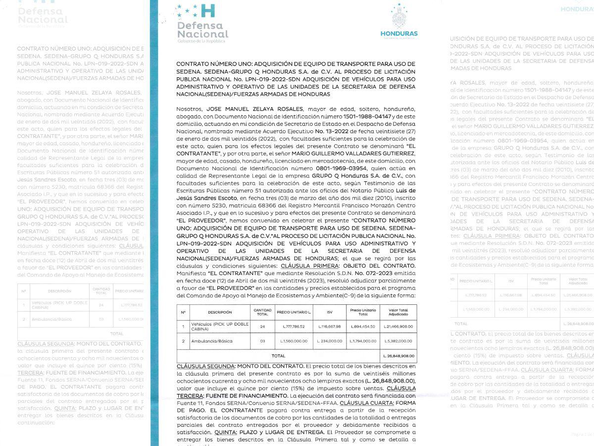 $!Estos son los documentos de una parte de los procesos de licitación de Sedena.