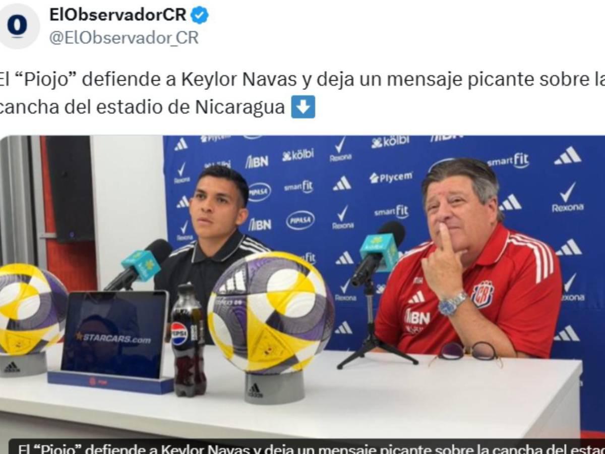 Técnico de Nicaragua hace grave denuncia y menosprecia a Keylor Navas: Así reaccionó la prensa