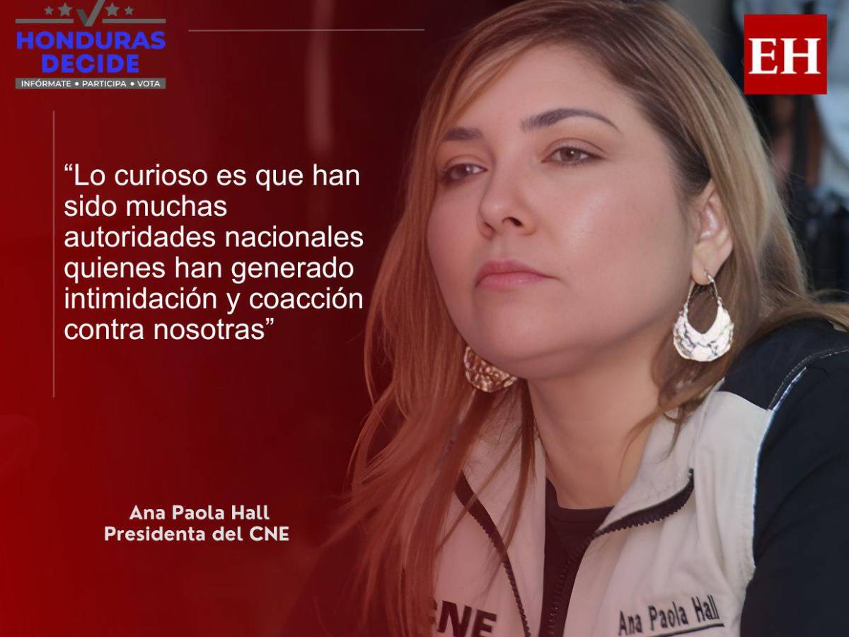 Autoridades nacionales son las que han generado intimidación contra nosotras: Ana Paola Hall
