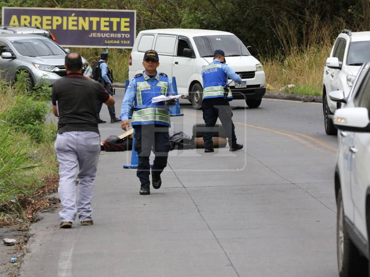 El cuerpo quedó a 20 metros de la moto: la escena tras accidente en cuesta El Chile