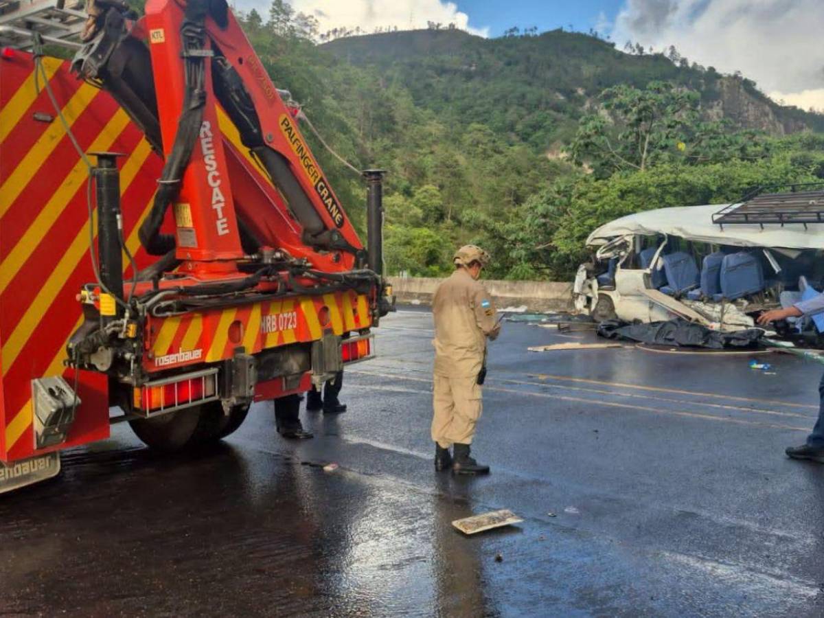 Grúa iba sin control por desperfecto mecánico: reporte de la Policía en accidente en Comayagua