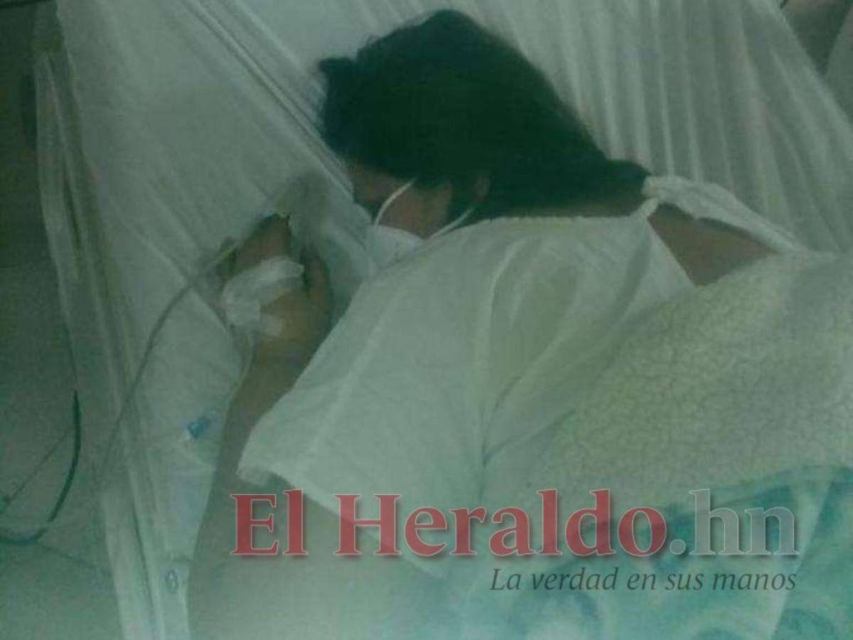Doña Imelda cuando estuvo hospitalizada.