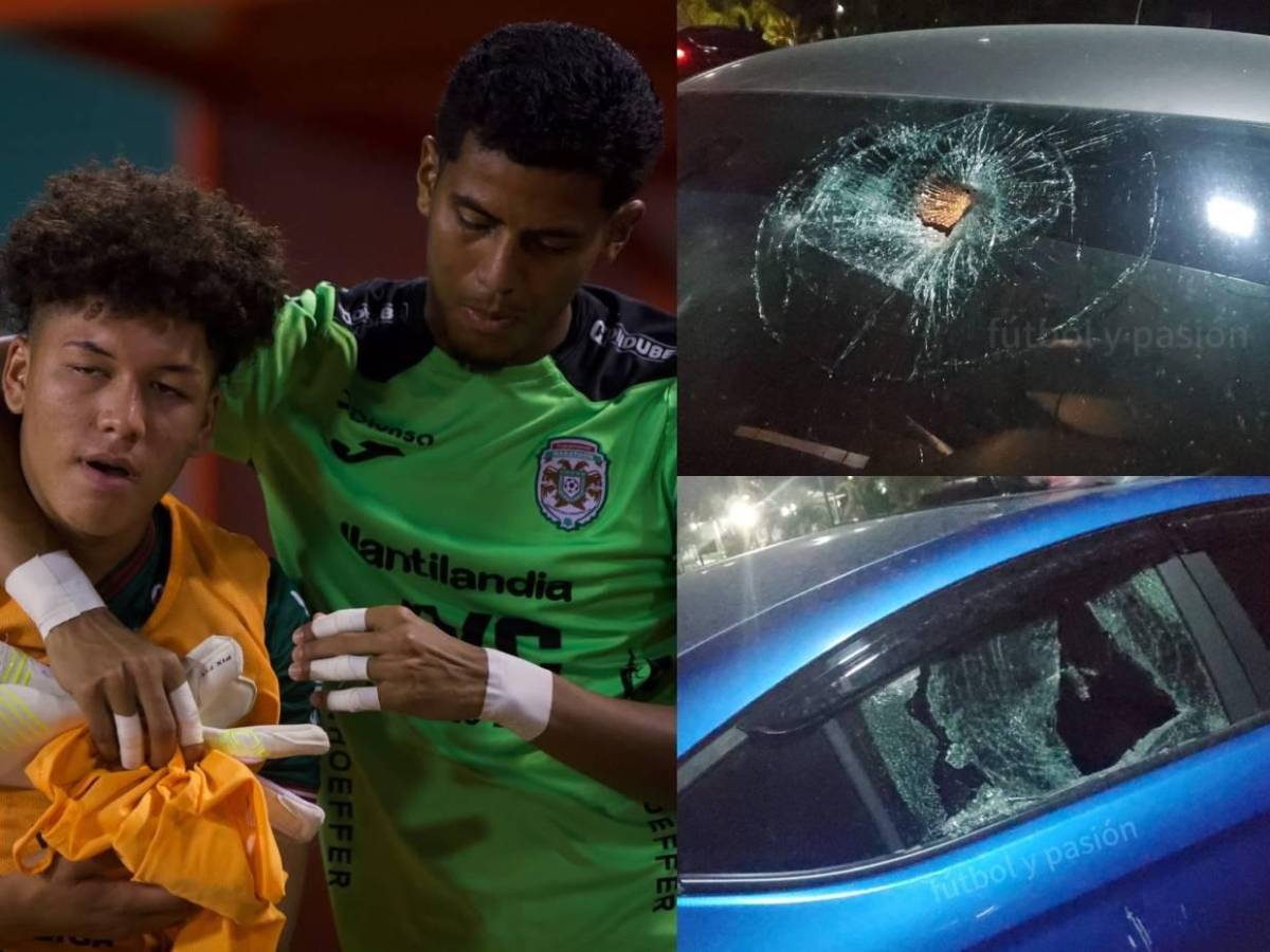 Jugadores del Marathón reciben fuerte ataque tras ser eliminados: Así quedaron sus vehículos