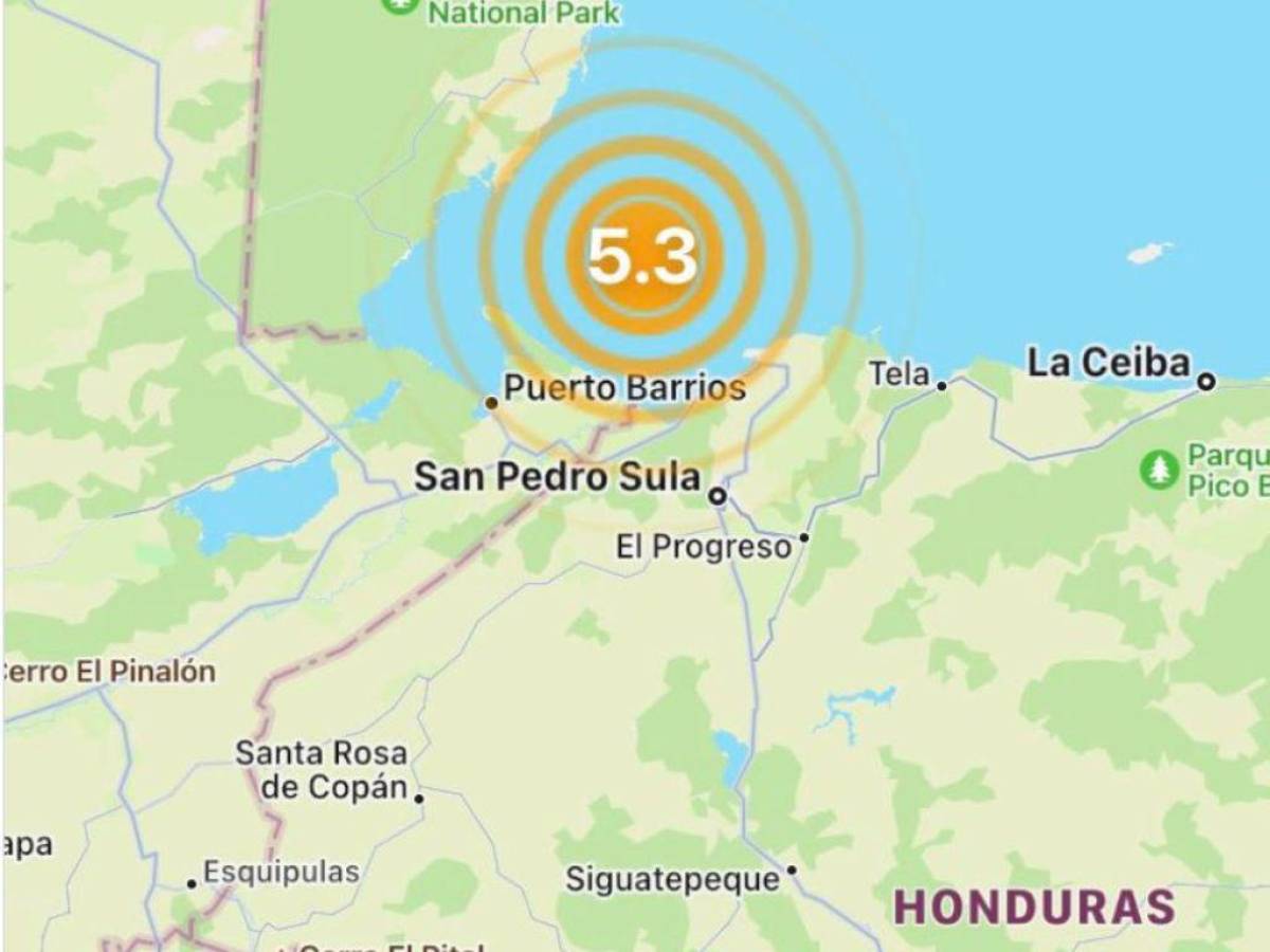 Sismo de 5.7 grados remece varias zonas del territorio hondureño; no dejó daños