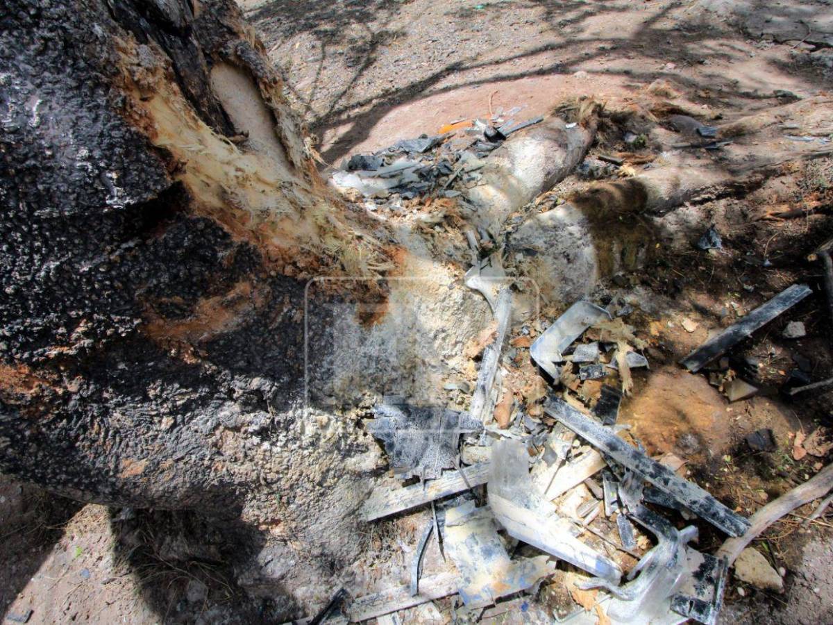 Solo escombros: la escena del accidente donde Hernán Martínez perdió la vida