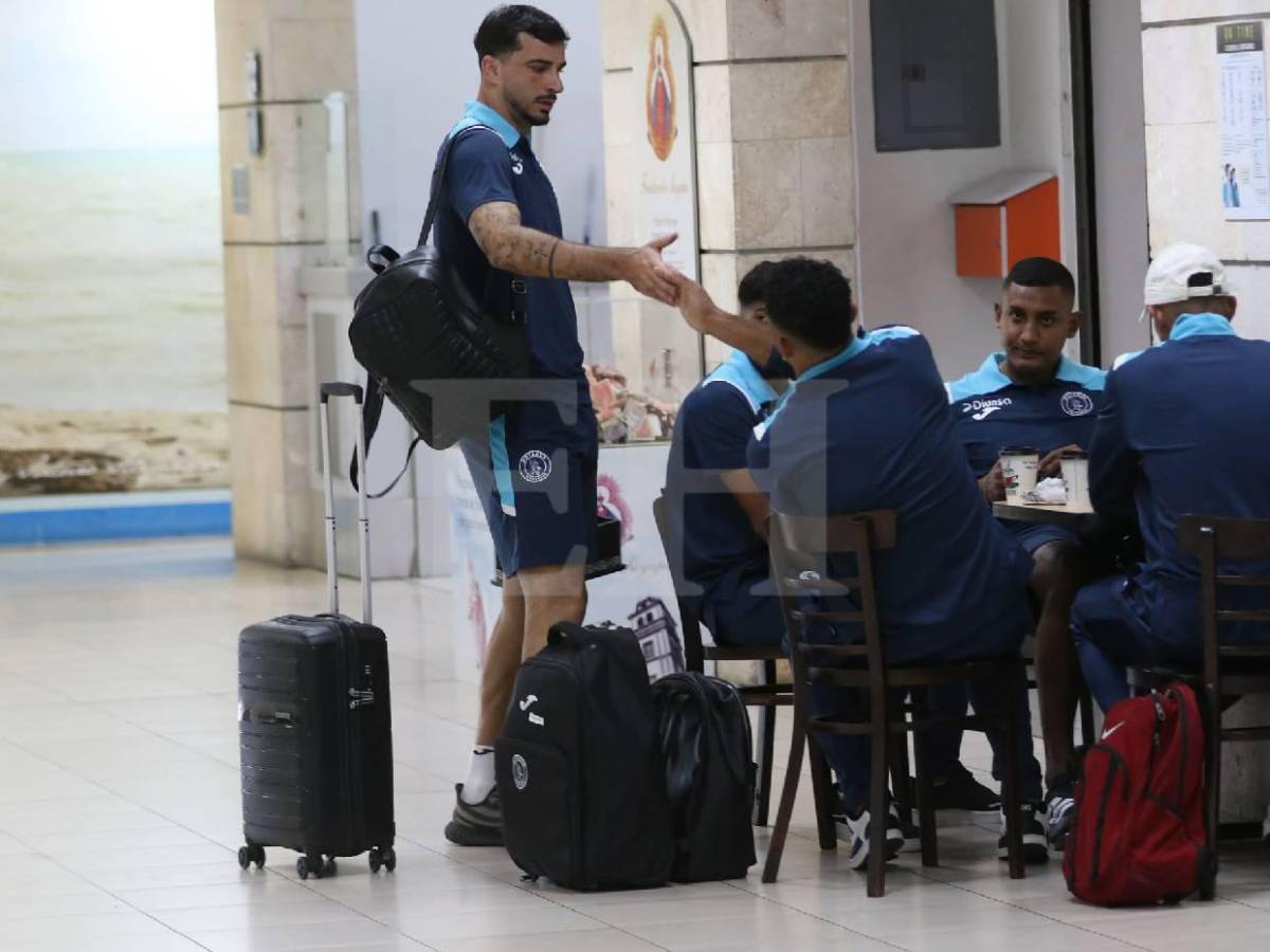 Emilio sorprende y futbolistas que no viajan: Así fue la salida de Motagua rumbo a Belice