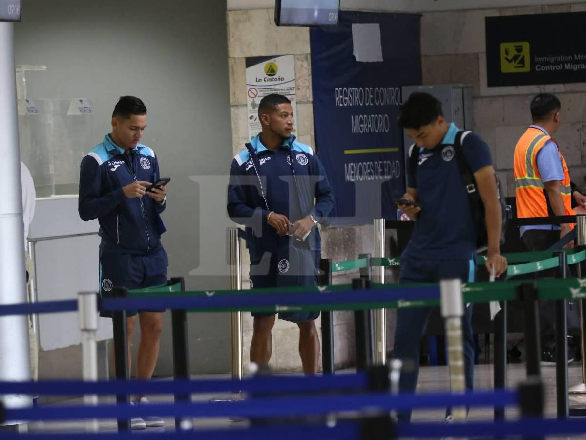 Emilio sorprende y futbolistas que no viajan: Así fue la salida de Motagua rumbo a Belice