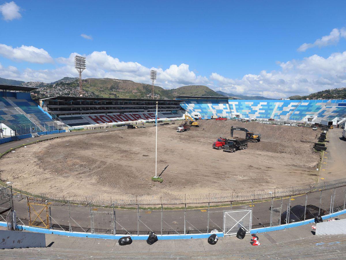 Sin sistema de drenaje y cuatro tipos de grama: Los hallazgos en el Estadio Nacional