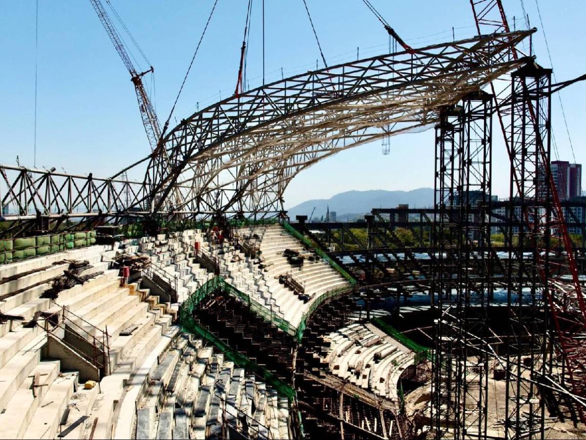 Construcción del estadio más grande de Centroamérica: Así avanza el moderno recinto en El Salvador