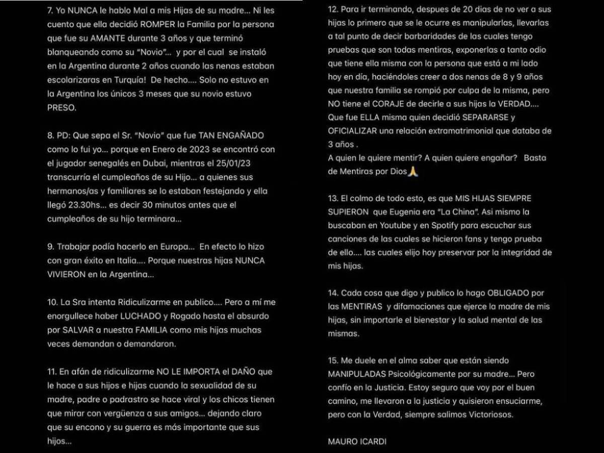 Icardi y su venganza contra Wanda Nara; su nueva novia es ‘enemiga’ de su ex