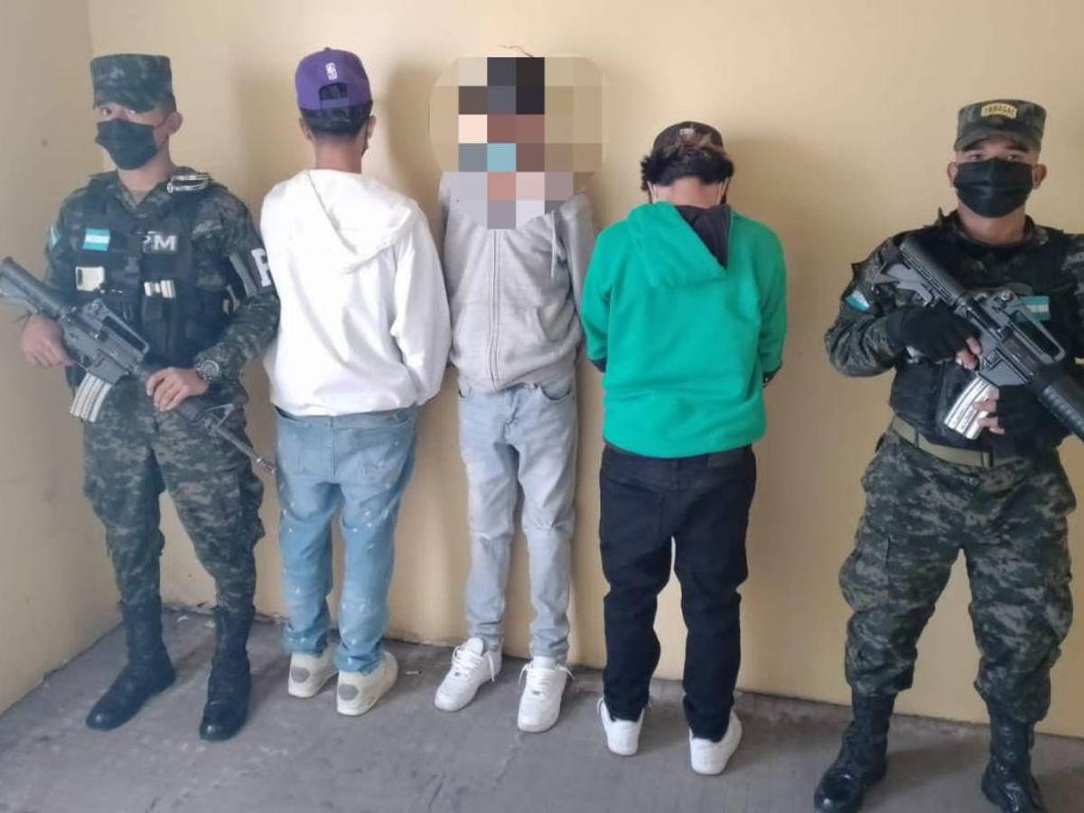 Capturan a tres jovencitos que robaron una caja fuerte en Comayagüela