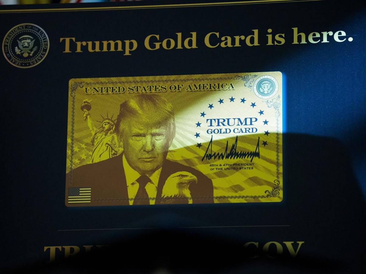 Así es la nueva tarjeta dorada de Trump por un pago mínimo de un millón de dólares