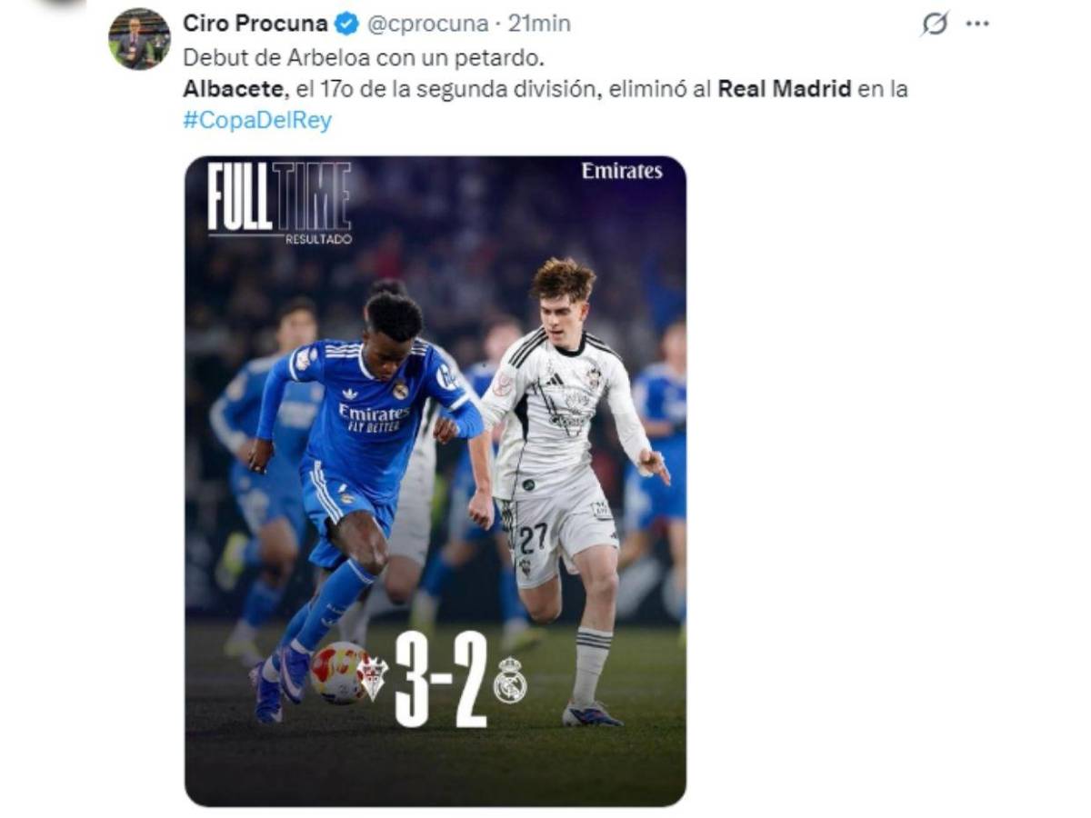 Las reacciones tras la ridícula eliminación del Real Madrid: Están encaminados al nadaplete