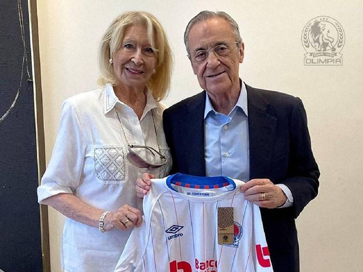 ¿Cómo le hicieron llegar la camiseta de Olimpia a Florentino Pérez, presidente de Real Madrid?