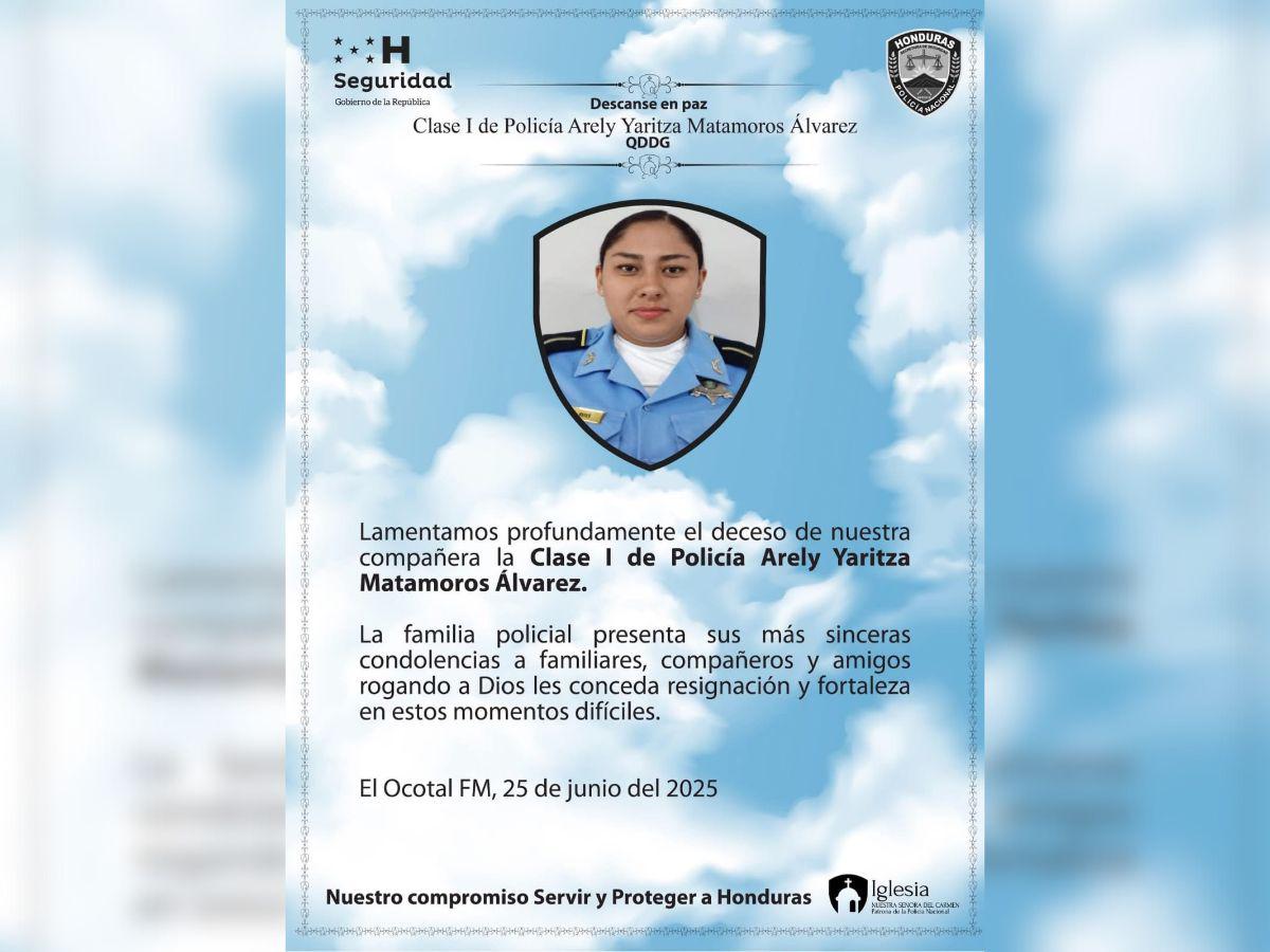 Dolor e impotencia: Familiares lloran muerte de policías en Comayagüela