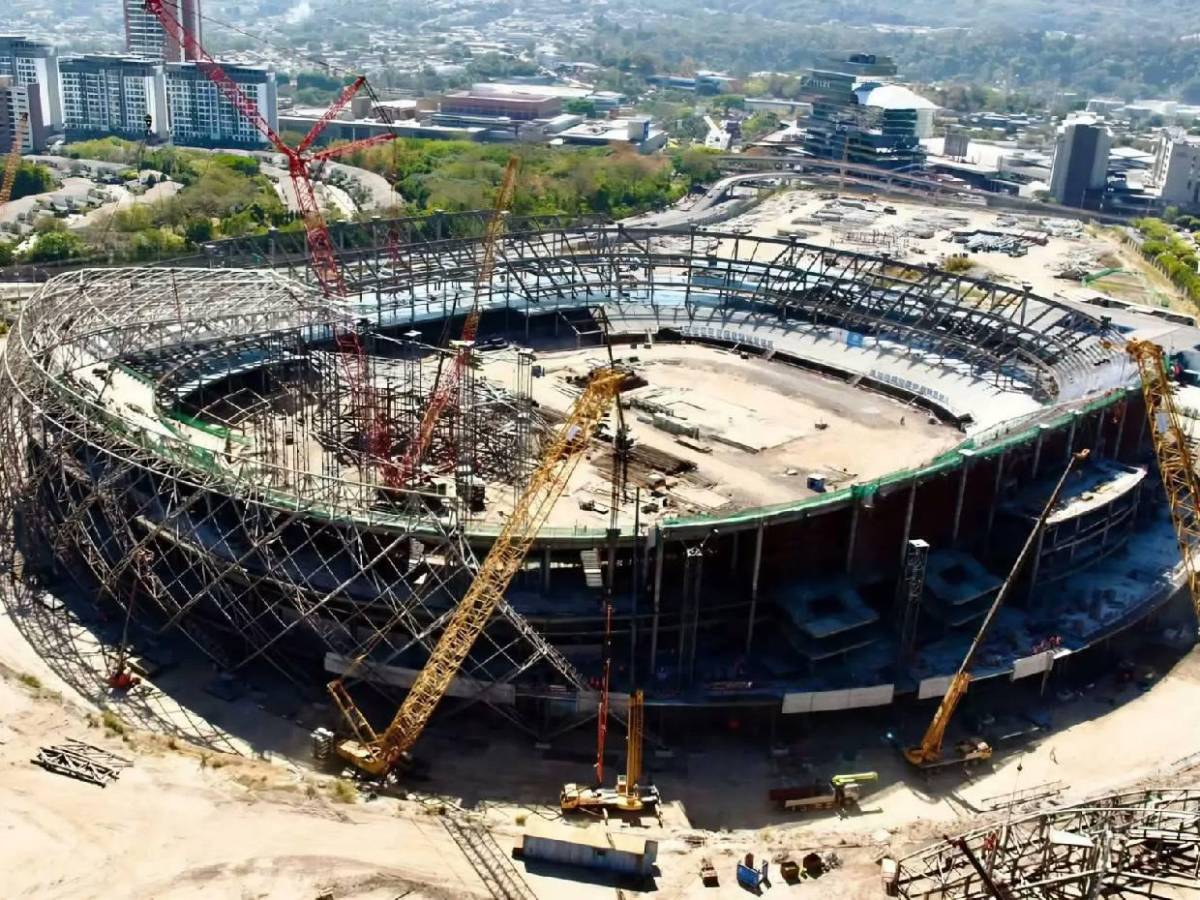 Construcción del estadio más grande de Centroamérica: Así avanza el moderno recinto en El Salvador