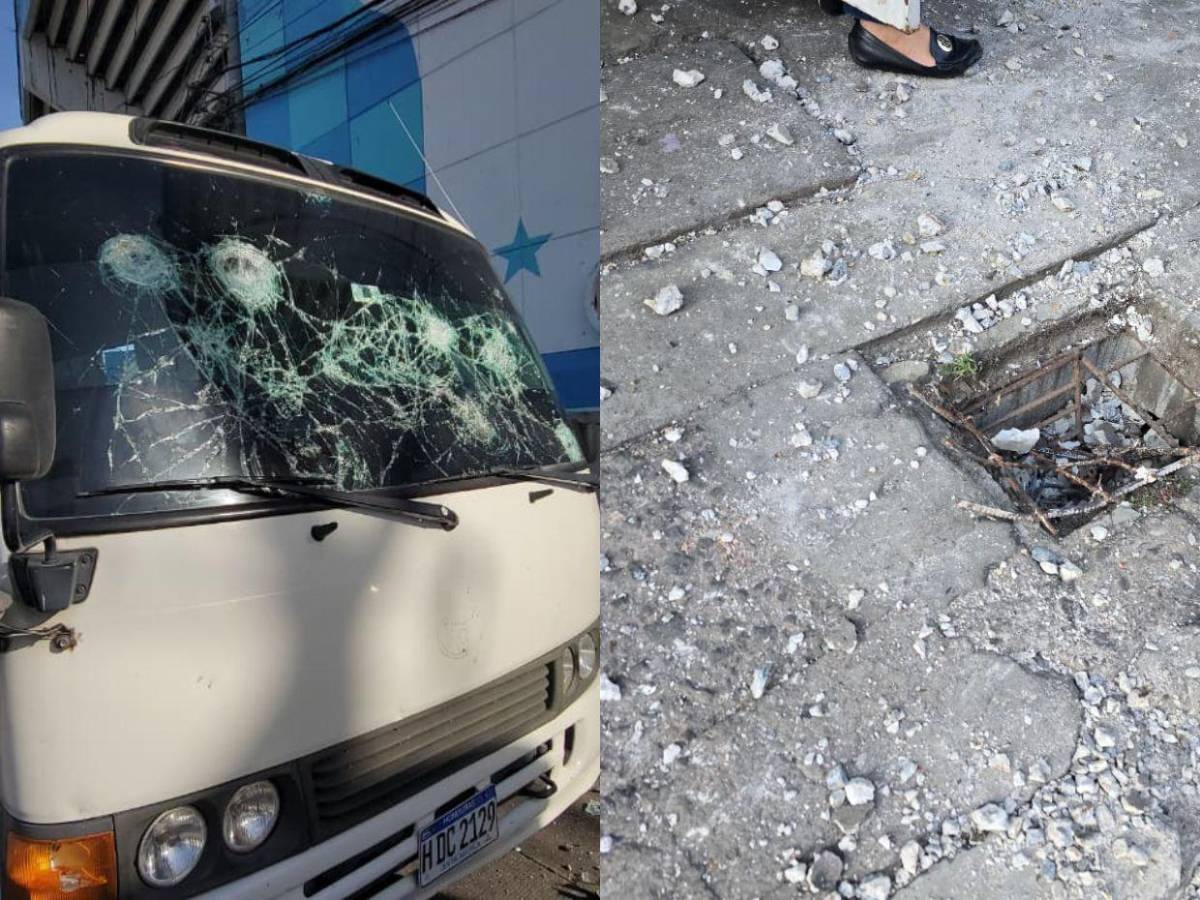 Destrozos a la propiedad privada tras lluvia de piedras y balazos antes del Motagua vs Olimpia