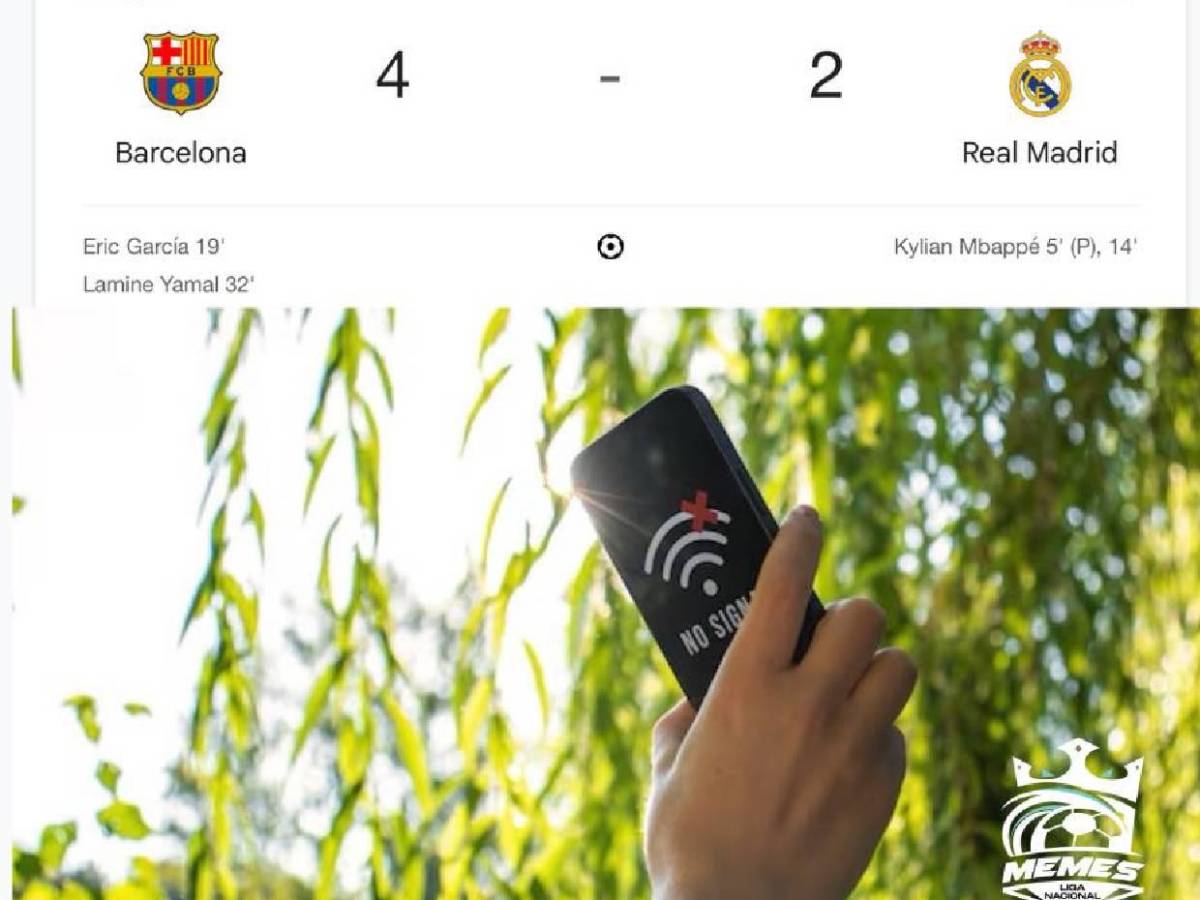 Humillación total: Los memes que dejó la goleada del Barcelona sobre Real Madrid en el clásico