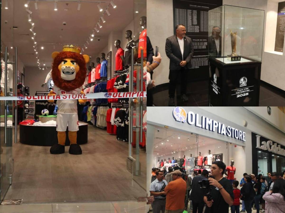 Como en Europa y Estados Unidos: Así es la nueva tienda oficial de Olimpia en Honduras