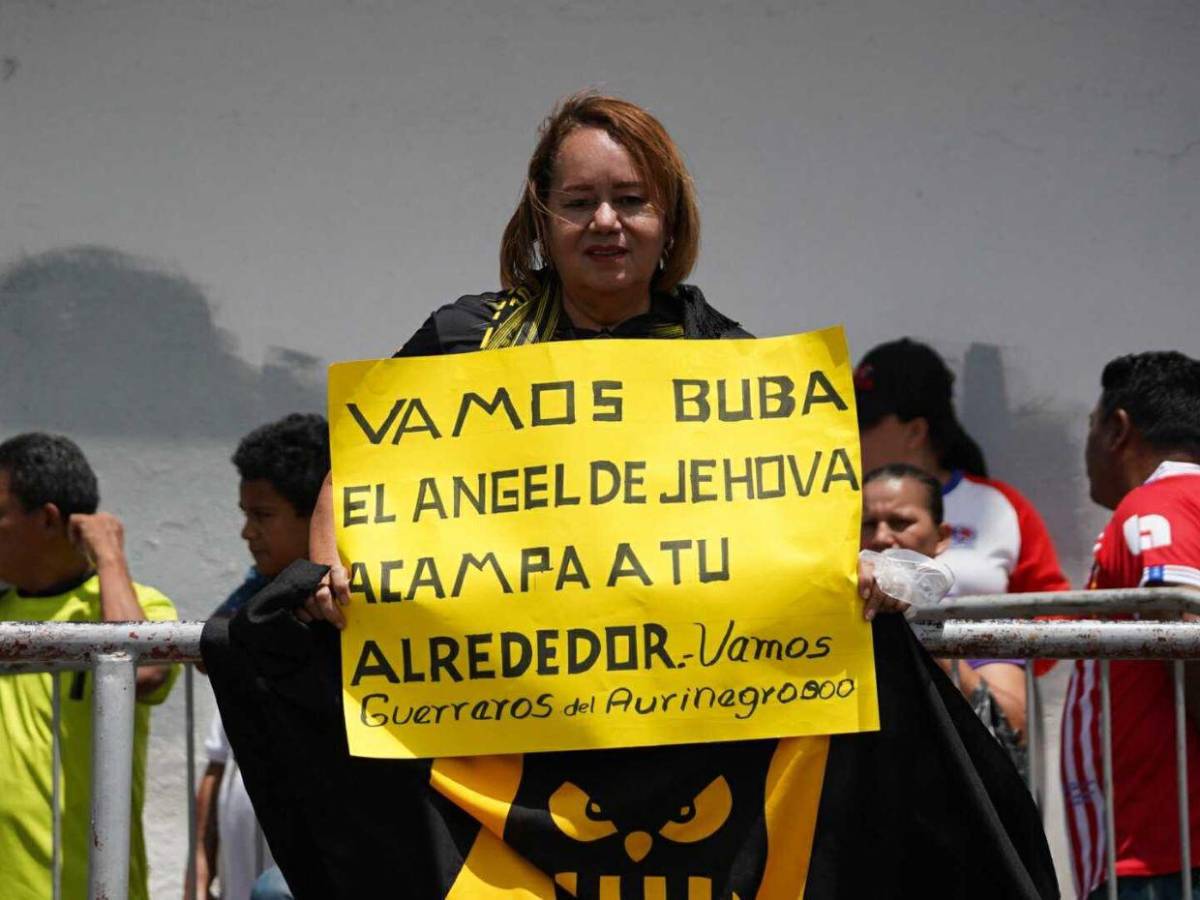 La furia aurinegra llega al Estadio Nacional para la final Olimpia vs Real España