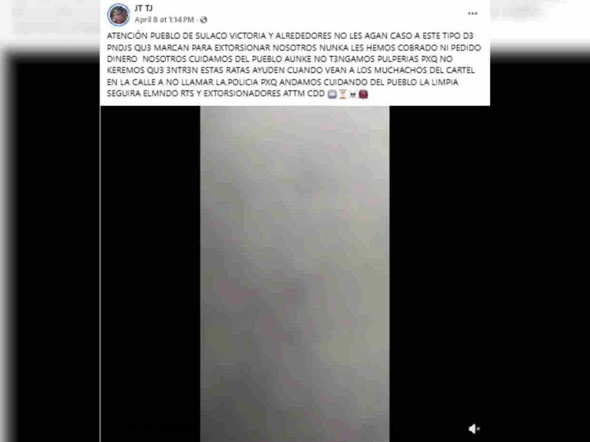 Presunta página en Facebook del Cártel del Diablo niega crimen del pastor asesinado en Yoro