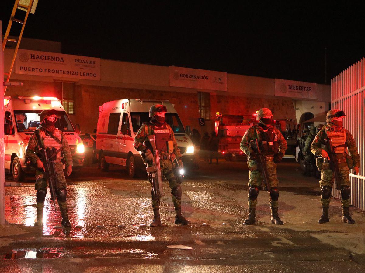 Responsables del incendio en centro de migrantes ya fueron presentados a la Fiscalía, asegura México